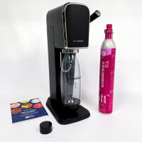 SodaStream ART, Sparkling Water Maker, CO₂, 60L Cylinder, Black