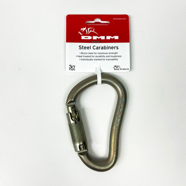 DMM C857 EN12275 12mm Boa HMS Locksafe Karabiner, Stahl