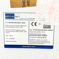 EQUIVALENT MCC6FU4PLGD01 B305 F/UTP Cat.6 Cable, 4 Pairs, 305 m