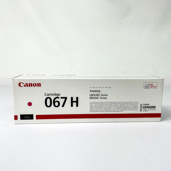 Canon 067H Original-Tonerkartusche, Magenta, für LBP630C MF650C Series. 5104C002