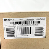Sonos, FIVE1EU1BLK, Wi-Fi Speaker, Black, Streaming Speaker, 2000W