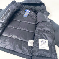 Polo Ralph Lauren Kids Daunenjacke mit Kapuze, Größe M, Schwarz, Polyester, DOWN JKT-OW-BOM