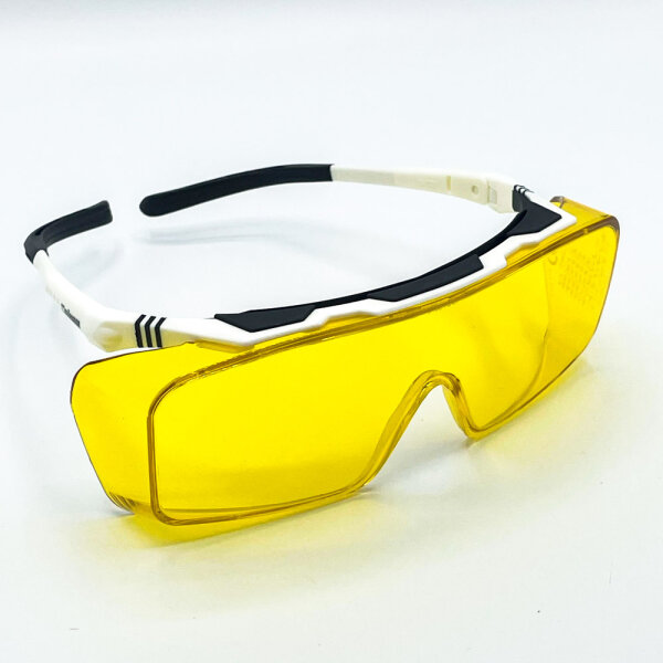 ONTOR laser safety glasses, filter 0368, yellow/white, polymer, 000-K0368-ONTO-54