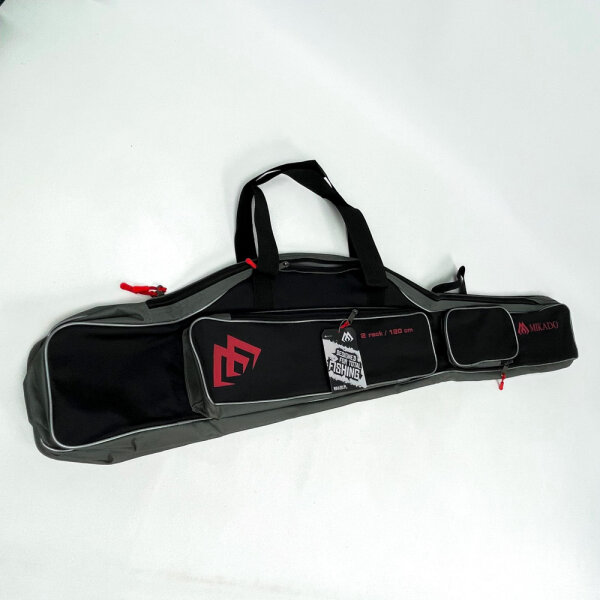 Mikado FISHING Angelrutentasche, 120 cm, Schwarz, 2 Fächer, UWD-04202B-120