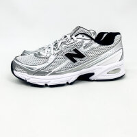 New Balance 740 Mens Sneakers, EU 42, White/Silver/Black, Mesh/Synthetic, U740NW2