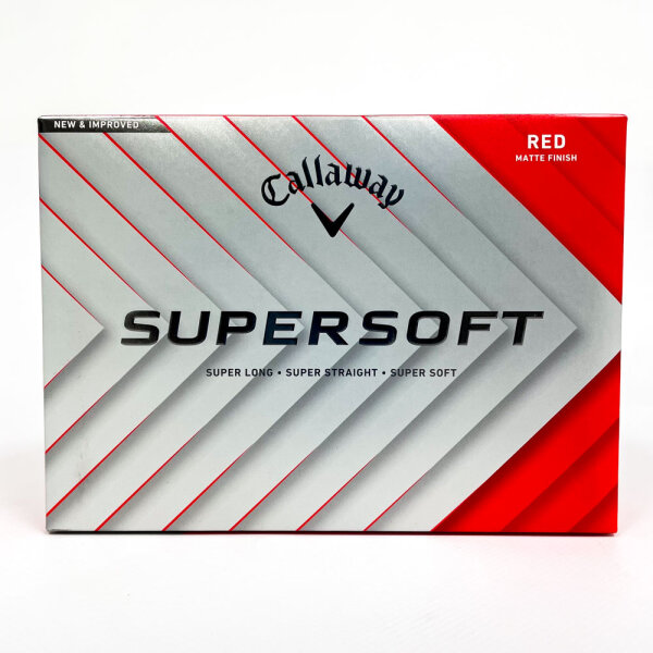 Callaway Supersoft golf balls, set of 3 packs, matte red, 12x