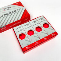 Callaway Supersoft golf balls, set of 3 packs, matte red,...
