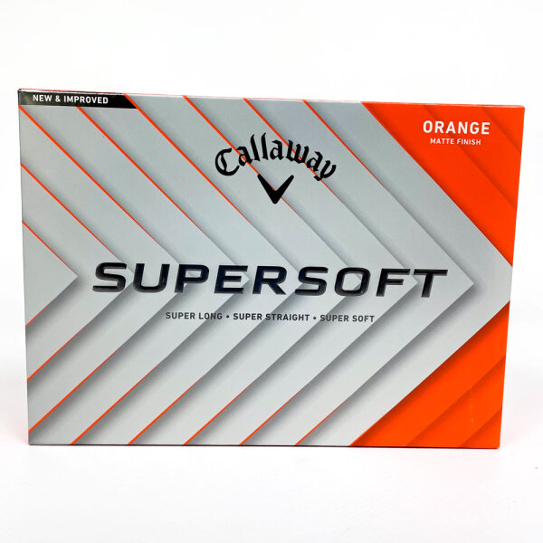 Callaway Supersoft Golf Balls, 12-pack, 3-pack, Matte Orange