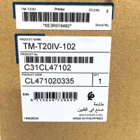 Epson TM-T20IV-102 Thermal POS Receipt Printer (with slight scratches) USB Serial Ethernet Black C31CL47102