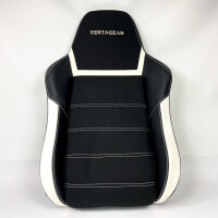 Vertagear PL6800 Gaming Chair Black White VG-PL6800SE_WT, Seat 54.5 × 45 cm, Seat height 47.5–55 cm, Backrest 90 cm, up to 181 kg
