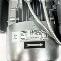 Gardner Denver Elmo Rietschle G BH7 2BH7510 0AV45 8 ZN01 Seitenkanalverdichter Siemens Motor, 1.5 kW/50 Hz; 1.75 kW/60 Hz, 115/230 V
