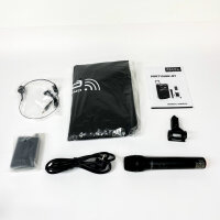 Ibiza Light & Sound PORT15UHF-BT Tragbar Lautsprechersystem, 15 Zoll, 800 W, Bluetooth, UHF Handmikrofon und Headset