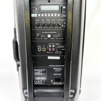 Ibiza Light & Sound PORT15UHF-BT Tragbar Lautsprechersystem, 15 Zoll, 800 W, Bluetooth, UHF Handmikrofon und Headset