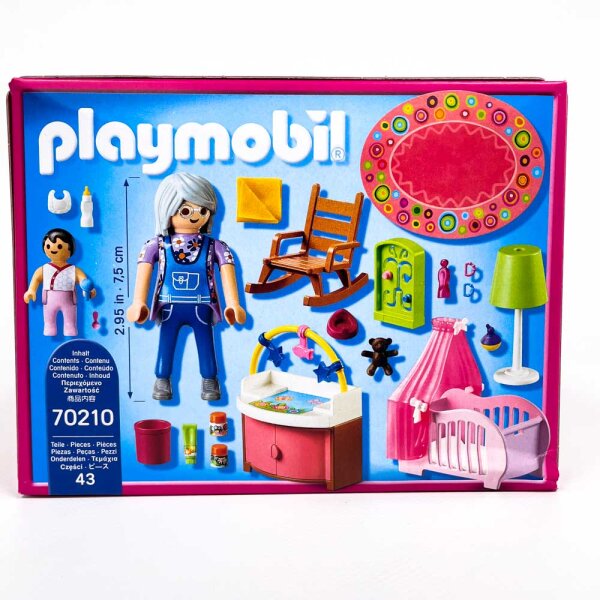 Playmobil 70210 Dollhouse Baby Room Playset, 43 pieces, ages 4+