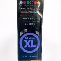 DAddario XL EXL115-B25, electric guitar strings, nickel-wound, 11-49, 25 sets
