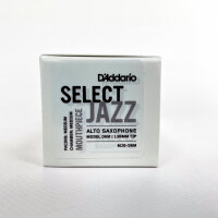 DAddario Select Jazz D6M, alto saxophone mouthpiece, 1.98 mm, medium chamber, MJS-D6M