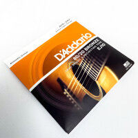 DAddario EJ10 strings, 80/20 Bronze, for Western guitars, Extra Light, gauge 10-47