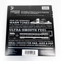 DAddario ECB81M, XL Chromes Electric Bass Guitar Strings, Normal Light, .045-.100, Medium Scale