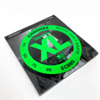 DAddario ECB80, XL Chromes Electric Bass Guitar Strings, Super Light, Gauge .040-.095