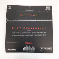 DAddario NYXL1052, electric guitar strings, super light, gauge 10-52
