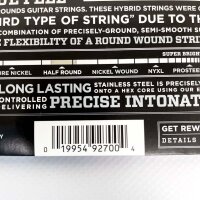 DAddario EHR310, XL Half Rounds Electric Bass Guitar Strings, Gauge .010-.046