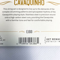DAddario EJ93, Cavaquinho 4-Saiten, Edelstahl