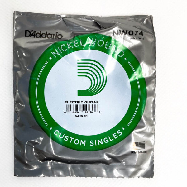 DAddario NW074, Nickel Wound Electric Guitar Single String