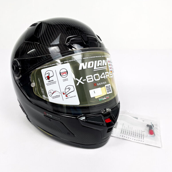 Nolan X-804 RS, Ultra Carbon Puro, Size L (60), Motorcycle Helmet, Matte Black Carbon