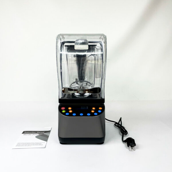 ANS2580E Standmixer, Schallschutzgehäuse, 1,8 l, Grau – für Smoothies, Säfte und Eiscreme
