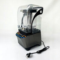 ANS2580E Standmixer, Schallschutzgehäuse, 1,8 l, Grau – für Smoothies, Säfte und Eiscreme