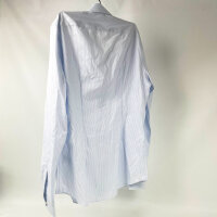 Suitsupply Mens Tailored Fit Shirt, EU 41L, Light Blue, Striped, Cotton, H7002HYPE20