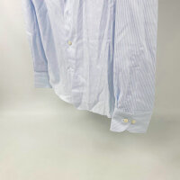 Suitsupply Mens Tailored Fit Shirt, EU 41L, Light Blue, Striped, Cotton, H7002HYPE20