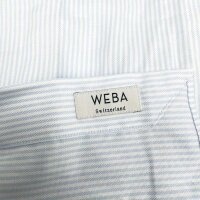 Suitsupply Mens Tailored Fit Shirt, EU 41L, Light Blue, Striped, Cotton, H7002HYPE20