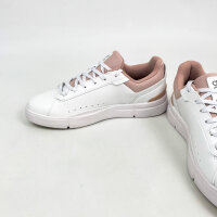 On THE ROGER Advantage Womens Sneakers, EU 40, White/Rose Hip, Faux Leather