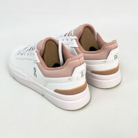 On THE ROGER Advantage Womens Sneakers, EU 40, White/Rose Hip, Faux Leather