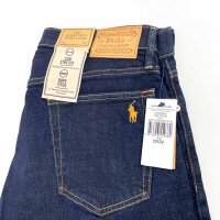Polo Ralph Lauren 710982495001 Mens Hampton Straight Stretch Jeans Dark Blue Cotton Size 32x32