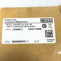 WIKA TR10-C-ZZZZ TW35 Widerstandsthermometer 2xPt100/B/4 Temperaturfühler -50 bis +500°C