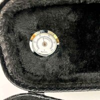 GEWA guitar case, corner damage, woven design with hygrometer, black