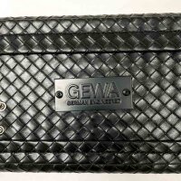 GEWA guitar case, corner damage, woven design with hygrometer, black