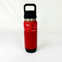 Milwaukee PACKOUT Insulated Bottle with Screw-on Lid 710 ml Red and Black Stainless Steel