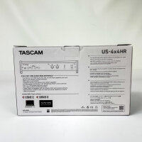 TASCAM US-4x4HR USB Audio MIDI Interface, 4 High-Resolution Inputs/Outputs, Black