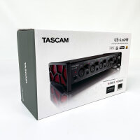 TASCAM US-4x4HR USB Audio MIDI Interface, 4 High-Resolution Inputs/Outputs, Black