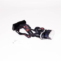 Arzopa Wiederaufladbare LED-Stirnlampe 8 LEDs und 8 Modi Wasserdichte Jagd Angeln