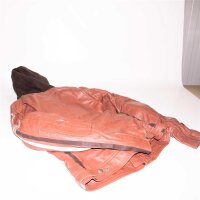 Womens motorcycle jacket with protectors, TAN, big: S
