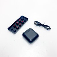 TOZO T6 Bluetooth headphones wireless in-ear earphones sports touch control wireless Bluetooth headset with wireless charging case microphone premium sound bass black