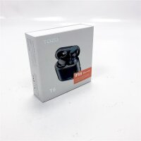 TOZO T6 Bluetooth headphones wireless in-ear earphones sports touch control wireless Bluetooth headset with wireless charging case microphone premium sound bass black