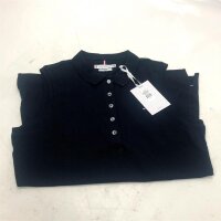 Tommy Hilfiger Damen No Sleeve Slim Polo Poloshirt, Blau (Desert Sky Dw5), 34 (Herstellergröße: Small)