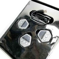 fayleer Elektrostimulations-Bauchgürtel, Elektrostimulator-Muskel-Bauch-Apparat Elektrostimulations-Bauchgürtel für Bauch- / Arm- / Beintraining, Gel Pad USB Charge