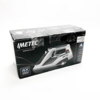 Imetec steam iron Zerocalc Z3 3700, lime protection technology, ceramic plate with a high flow, 2400 W, steam key 160 g, energy saving technology for drip protection devices
