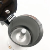 Jeffergarden Espresso Maker, Coffee Machine Coffee Pot Portable Stainless Steel Coffee Pot Moka Espresso Maker Mocha Pot Stovetop Coffee Maker Induction Cookers (100ml)